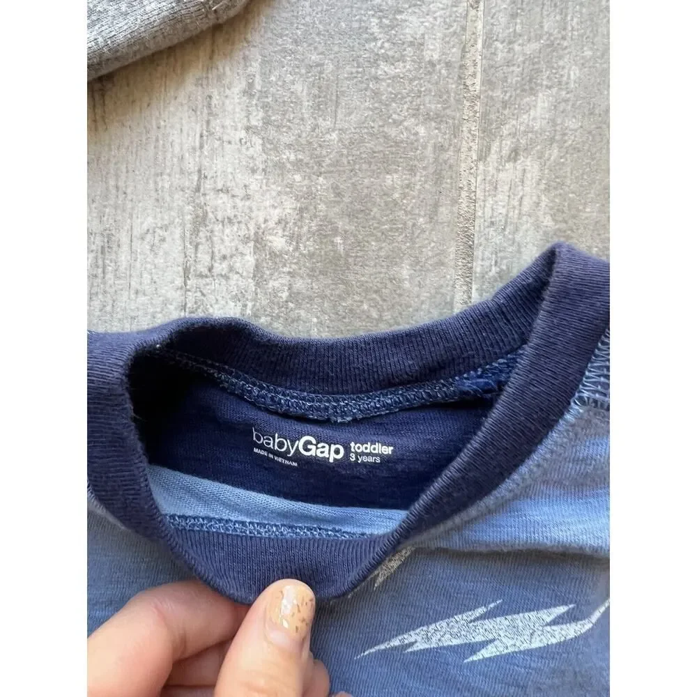 Baby Gap Set Lot of 5 Toddler Boys Long Sleeve Casual Everyday Shirts Tops 3T
